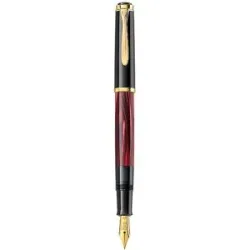 Pelikan Füllhalter M200 Rot Mamoriert Fein mit Etui  rot baby