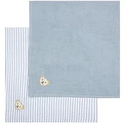 STEIFF Baby Mullwindel 2er Pkg hellblau