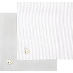 STEIFF Multuch 2er Pkg.  hellgrau baby