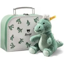 STEIFF Joshi Baby T-Rex im Koffer 16cm  petrol