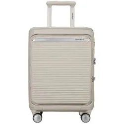 Samsonite Handgepäck Trolley PARALUX SPINNER 55cm erweiterbar Stone Grey creme Damen