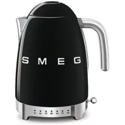 SMEG Wasserkocher mit variabler Temperaturregelung 50's Style 1,7l Schwarz schwarz baby