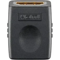 Goobay HDMI-Adapter Kupplung - Adapter HDMI F/HDMI F - 4K Ultra HD 2160p - Vergoldet