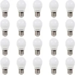 HOFTRONIC 20x LED E27 Lampe - 2,9 Watt 250 Lumen - 2700K warmweißes Licht - Große Fassung - Ersetzt 35 Watt - G45 Form