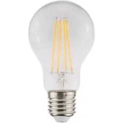 HOFTRONIC E27 LED-Glühlampe A60 - Energieeffizienzklasse A - 3,8 Watt - 806 Lumen - 2700K Warmweiß - Transparentes Glas
