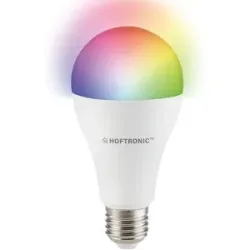 HOFTRONIC SMART E27 Smart Home Lampe - A65 Glühbirnenform - E27 Fassung - 14W 1400lm - RGBWW - Wifi & Bluetooth - App Steuerung - Google Home, Amazon Alexa und Siri - Smart Glühbirne