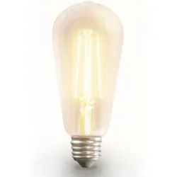 HOFTRONIC SMART Smart Filament Lampe - ST64 Edison-Lampe - E27 - 7W 806lm - CCT White Ambiance - Wifi & Bluetooth - Google Home, Amazon Alexa en Siri - LED Glühbirne