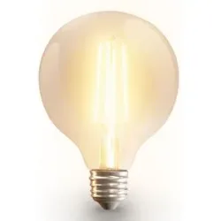 HOFTRONIC SMART Smart Filament Lampe - G95 - E27 - 7W 806lm - CCT White Ambiance - Wifi & Bluetooth - App Steuerung - Google Home, Amazon Alexa en Siri - Glühbirne