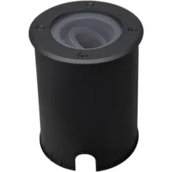 HOFTRONIC Lilly dimmbarer LED Bodeneinbaustrahler - Schwenkbar - Befahrbar - Rund - Edelstahl - exkl. GU10 Leuchtmittel - IP67 wasserdicht - 3 Jahre Garantie - Schwarz - Auffahrt - Gartenbeleuchtung