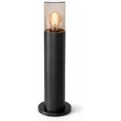 HOFTRONIC Blaze LED Wegeleuchte außen schwarz - 45 cm - Wegbeleuchtung - E27 Fassung - Max. 15W - IP54 - Gartenlaterne
