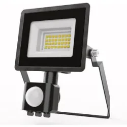 HOFTRONIC Stratos - LED Fluter mit Bewegungsmelder - 10 Watt 735 Lumen - 4000K Neutralweißes Licht - IP65 Wasserdicht - 15cm Kabel