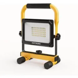 HOFTRONIC LED-Baustrahler ? 6500 K ? 30 W ? 3000 lm ? Neigbar ? Schutzart IP65 ? 25.000 Betriebsstunden ? 2 Jahre Garantie