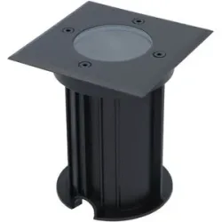 HOFTRONIC Ramsay LED Bodeneinbaustrahler außen - Eckig - Dimmbar - GU10 Fassung - Bodenstrahler - Schwarz - IP67 wasserdicht - Excl. Leuchtmittel