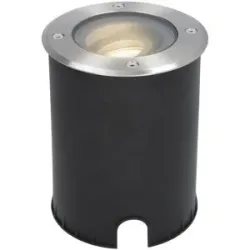 HOFTRONIC Lilly LED Bodeneinbaustrahler außen - Dimmbar - Schwenkbar - GU10 Fassung - Rund - 4000K neutralweiß - 4W 345lm - IK10 - Edelstahl - IP67 wasserdicht - Auffahrt