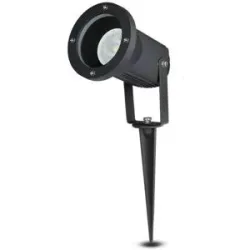 HOFTRONIC LED Gartenstrahler mit Erdspieß - Dimmbar - Schwenkbar - 6500K tageslichtweiß - 4W 345lm - IP65 - Wasserdicht - Schwarz - Gartenstrahler - Gartenbeleuchtung - Wegbeleuchtung