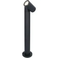 HOFTRONIC Amy LED Sockellampe - 45cm - 4W 345lm - Schwenkbar - IP64 Wasserdicht - 6500K tageslichtweiß - Außenlampe - Wegeleuchte - Schwarz