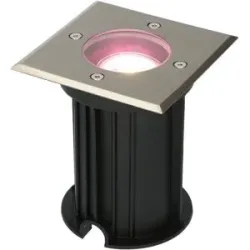 HOFTRONIC SMART Ramsay Smart Bodeneinbaustrahler außen - Quadratisch - 5,5W 400lm - RGBWW - Wifi + Bluetooth - Steuerbar per App - IP67 - Google Home - Amazon Alexa - edelstahl