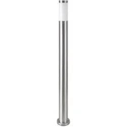 V-TAC Dally XL LED Sockellampe - 110cm - IP44 wasserdicht - E27 Fassung - Außenlampe - Wegeleuchte - Pollerleuchte - Edelstahl
