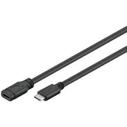 Goobay USB 3.2 GEN 1 (USB 3.0) USB-C Verlängerungskabel - USB-C (M) auf USB-C (F) - 5Gbit/s - USB-Adapter - OTG-Kabel - 1m