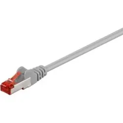 Goobay CAT 6-1500 UTP-Kabel - 15m - S/FTP - CU - LSZH - PIMF - RJ45 - UTP-Kabel - Ethernet-Kabel - Internet-Kabel - Patchkabel - Grau