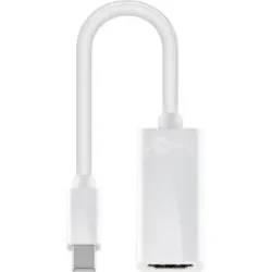 Goobay Mini DisplayPort/HDMI Adapterkabel - HDMI Adapter - HDMI 1.4 (F) auf mini Displayport (M) - 20cm - Full HD (1080p HD)