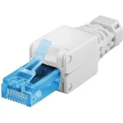 Goobay CAT6a RJ45 Anschlussstecker - CAT6a - UTP - RJ45 - für Internetkabel - Ethernetkabel - CAT-Kabel - werkzeuglos