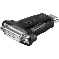 Goobay HDMI zu DVI-D - HDMI-DVI-Adapter - HDMI zu DVI-D - 24 + 1 Pin - Schwarz