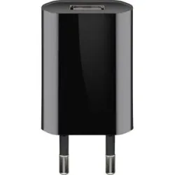 Goobay, Goobay USB-A-Adapter - USB-A-Ladegerät - 1 Anschluss - Slim - 1000mA - Schwarz