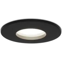 HOFTRONIC Porto LED-Einbaustrahler - Dimmbar - GU10 - 4 Watt 6500K tageslichtweiß - IP44 - Schwarz - Für Innen, Außen und Badezimmer