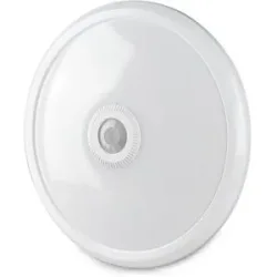 V-TAC LED Deckenleuchte mit Bewegungsmelder - 12W 900lm - 6400K tageslichtweiß - Rund - Durchmesser 29cm - IP20 Innen - Weiß