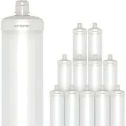 HOFTRONIC 12er Set LED Feuchtraumleuchte 120cm - IP65 Wasserdicht - 36 Watt 4320 Lumen (120lm/W) - 6500K tageslichtweiß - Verknüpfbar - IK07 - S-Series Tri-Proof-Deckenleuchten