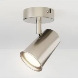 HOFTRONIC Riga - LED Deckenleuchte - 4 Watt 345 Lumen - Schwenkbar - 4000K neutralweiß - GU10 - Dimmable - IP20 für Innenbereich - Edelstahl
