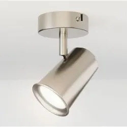 HOFTRONIC Riga - LED Deckenleuchte - 4 Watt 345 Lumen - Schwenkbar - 6500K tageslichtweiß - GU10 - Dimmable - IP20 für Innenbereich - Edelstahl