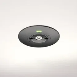 HOFTRONIC Locus - LED Einbaustrahler Notbeleuchtung Schwarz - 2 Watt 300 Lumen - Austauschbare Linse - IP20 für Innenräume - 3-Stunden (3300mAh) - 6500K tageslichtweiß - Autotestfunktion