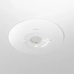 HOFTRONIC Parvos - LED-Einbaustrahler Notbeleuchtung Weiß - 1,6W 330lm - Austauschbare Linse - IP20 - 3 Stunden Notstromversorgung - 6500K