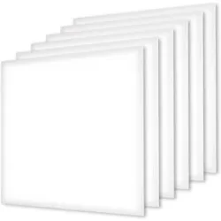 HOFTRONIC 6x LED-Panel - 60x60 cm - 36 Watt - 4860lm (135lm/W) - 4000K neutralweiß - Flimmerfrei - UGR19 - 5 Jahre Garantie