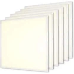 HOFTRONIC 6x LED-Panel - 62x62 cm - 36 Watt - 4860lm (135lm/W) - 3000K warmweiß - Flimmerfrei - UGR22 - 5 Jahre Garantie