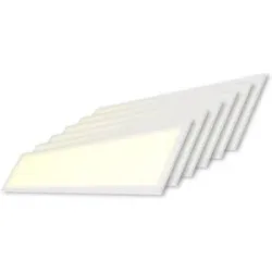 HOFTRONIC 6x LED-Panel - 120x30 cm - 36 Watt - 4860lm (135lm/W) - 3000K warmweiß - Flimmerfrei - UGR22 - 5 Jahre Garantie