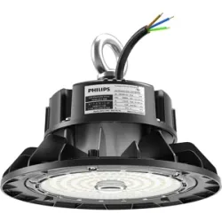 HOFTRONIC Triton - LED High Bay - 100 Watt 17.500 Lumen - 175lm/W - Samsung LEDs - 6500K tageslichtweiß - IP65 Wasserdicht - IK09 - 1-10V Dimmbar - mit Philips Treiber - Ra80