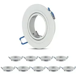 V-TAC 10er-Set - Montana - GU10 Leuchte - Einbaustrahler - schwenkbar - Weiß - 75mm Einbaumaß