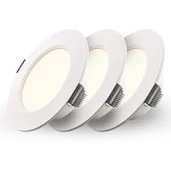 HOFTRONIC Set mit 3 Georgia LED Einbaustrahler - 3W 300lm - Rund - 2700K - 91 mm - IP20 - Weiß