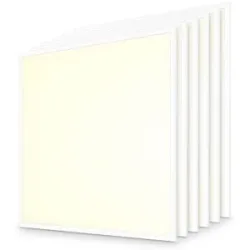 HOFTRONIC 6x LED-Panel - 60 x 60 cm - 18/25 Watt - 4500 Lumen - 180 Lumen/Watt - 3000 K warmweiß - UGR22 - flimmerfrei - inkl. Philips Xitanium-Treiber - 5 Jahre Garantie