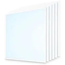 HOFTRONIC 6x LED-Panel - 60 x 60 cm - 18/25 Watt - 4500 Lumen - 180 Lumen/Watt - 6500 K Tageslichtweiß - UGR22 - Flimmerfrei - Inkl. Philips Xitanium-Treiber - 5 Jahre Garantie
