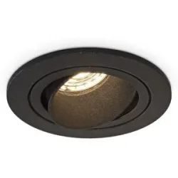 HOFTRONIC Philadelphia - Dimmbarer LED-Einbaustrahler - Ohne GU10 - Max. 5 Watt - Schwarz - Schwenkbar - IP20 für Innenbereich - Rund