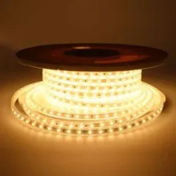 HOFTRONIC Flex60 LED Streifen 25 Meter - 3000K warmweiß - IP65 wasserdicht - Außen & Innen - 60 LEDs/m - 200 Watt 17.500 Lumen - Pro Meter kürzbar - Dimmbar