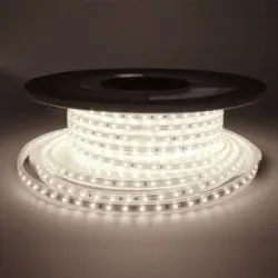 HOFTRONIC Flex60 LED Streifen 25 Meter - 6500K Tageslichtweiß Licht - IP65 wasserdicht - Außen & Innen - 60 LEDs/m - 200 Watt 17.500 Lumen - Pro Meter kürzbar - Dimmbar