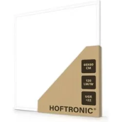 HOFTRONIC LED-Panel - 60 x 60 cm - 36 Watt - 4320 lm (120 lm/W) - 4000 K Neutralweiß - flimmerfrei - UGR22 - 50.000 Betriebsstunden - Mit Philips Certa Drive-Treiber