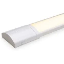 HOFTRONIC LED-Leiste 60 cm - 18 Watt 2520 Lumen (140 lm/W) - 3000K Warmweiß - Verknüpfbar - IP20 für den Innenbereich - Ultra Flach 2,9 cm - Flimmerfrei - LED Batten Werkstattbeleuchtung Unterbaubeleuchtung
