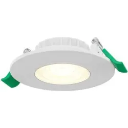 HOFTRONIC Terni Dimmbarer LED-Einbaustrahler - 6 Watt 570 Lumen - Einstellbare CCT-Lichtfarbe 2700K/4000K/6000K - Geringe Einbautiefe 25mm - Rund - IP44 Badezimmer Einbaustrahler - Weiß