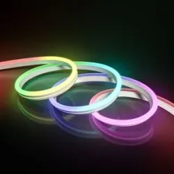 HOFTRONIC Halo Neon LED-Streifen 3 m - Smart - WLAN & Bluetooth - RBGIC - Mit Fernbedienung - IP65 für drinnen und außen - SMD 5050 - 84 LEDs/m